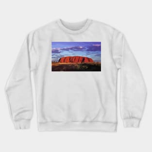 Uluru Sunset Digital Painting Crewneck Sweatshirt